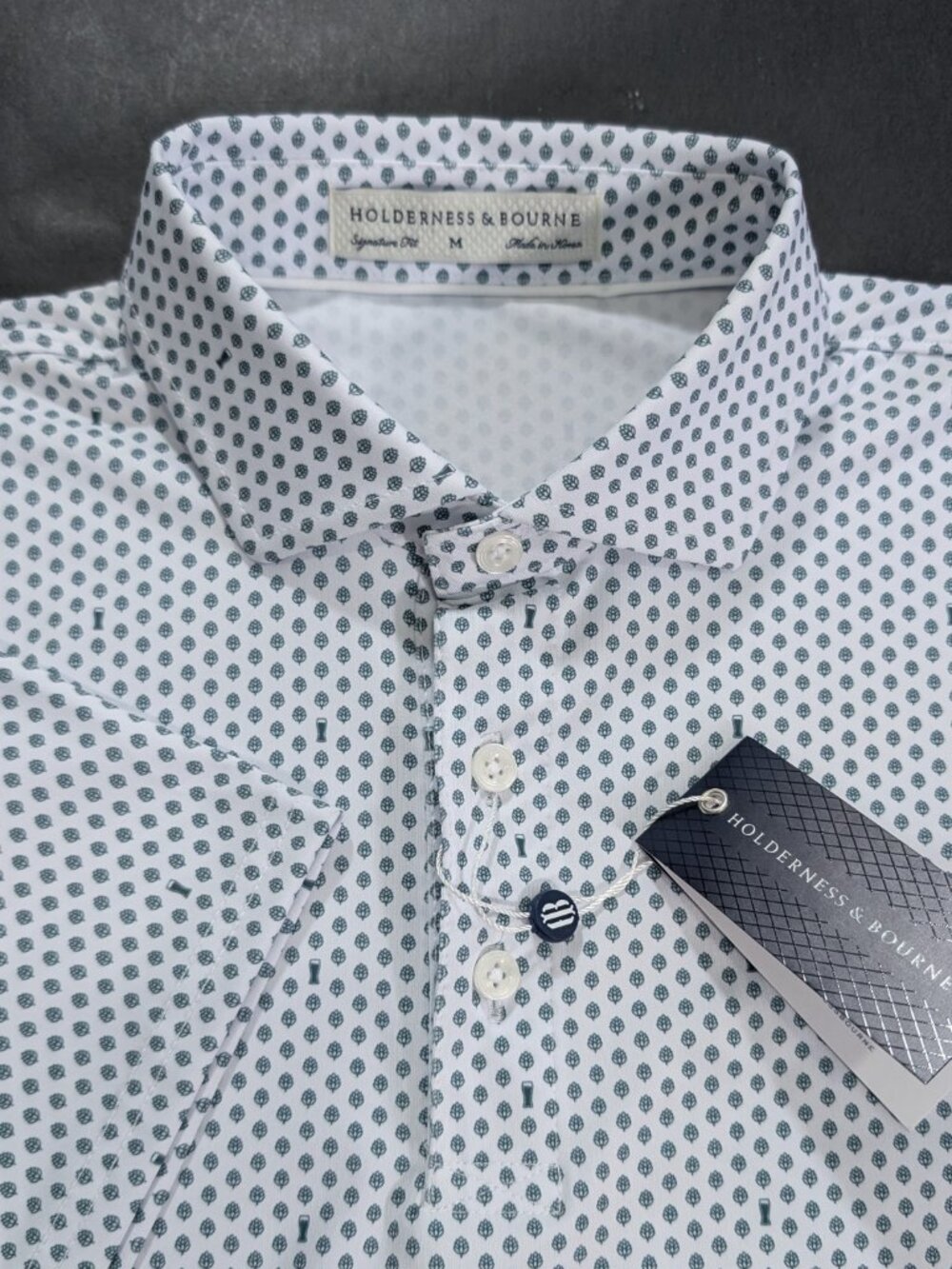 Holderness & Bourne The Brewer Shirt Andover Polo Golf Shirt Size M Medium